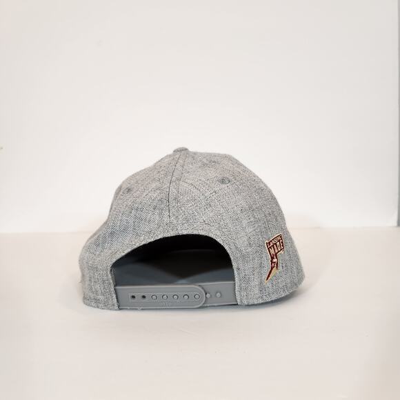 LANSING BREWING COMPANY OTTO Grey/Red Wool Blend Flat Billed Trucker Hat/Cap OS - Picture 8 of 11